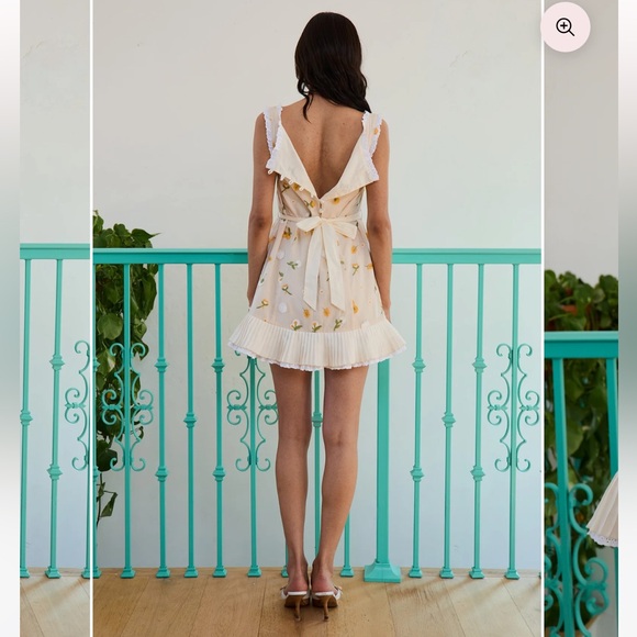 Fait Par Foutch size S Floral Mini Dress - Picture 3 of 7